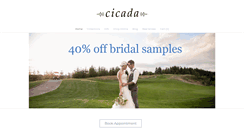 Desktop Screenshot of cicadabridal.com